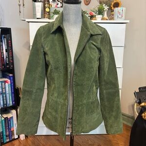 Green Suede Women's Jacket